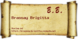 Brassay Brigitta névjegykártya